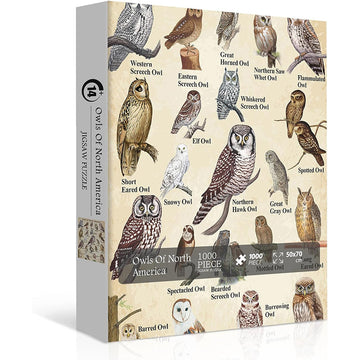 Pezzi di puzzle da puzzle gufo 1000 pezzi